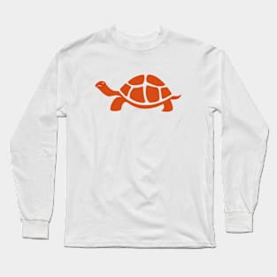 Orange Turtle Long Sleeve T-Shirt